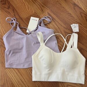 two Lululemon sport bra